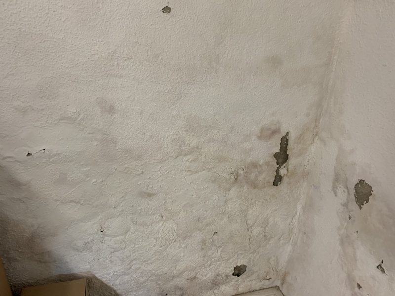 Cloquages d'enduits traités au foyer Bellecombe Chaponost par Mur-Tronic