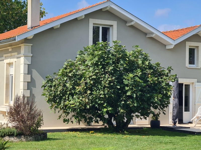 Façade de maison ancienne traitée contre les remontées capillaires au Porge par Mur-Tronic